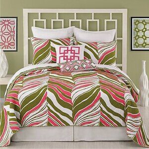 Trina Turk Tiger Leaf Rectangle Decorative Toss Pillow